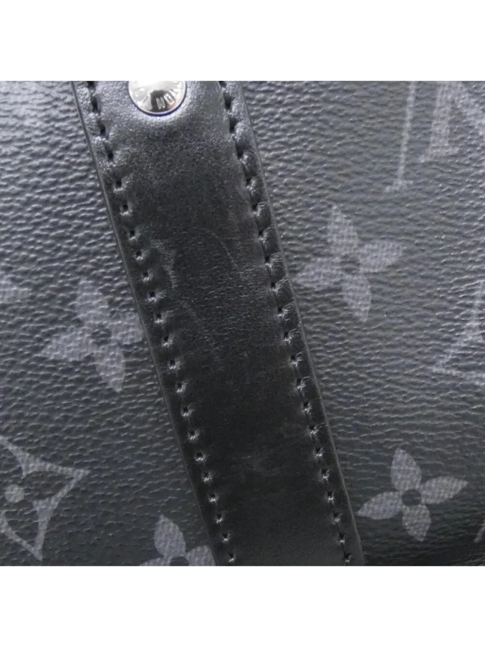 Louis Vuitton Monogram Eclipse Reverse Keepall Bandouliere 25 Boston Bag